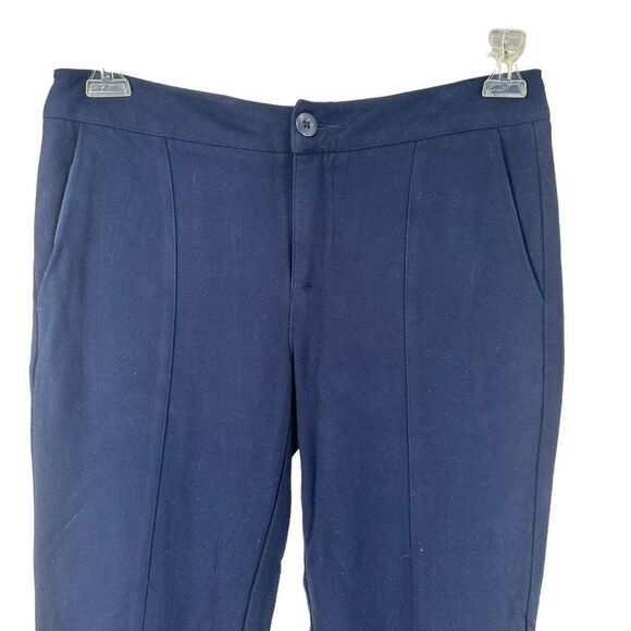 CABI Capote Cropped Ankle Trouser Pants 5073 Navy Blue Size 6 Stretchy Career - Picture 2 of 6